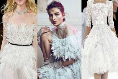 women Feathered Dresses